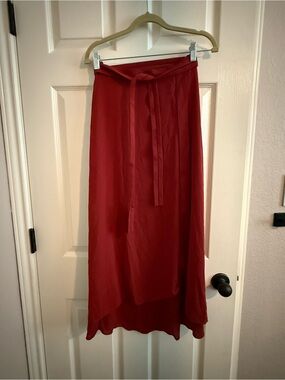 White House Black Market High-Low Tie-Waist Skirt